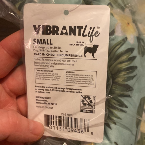 NWT Vibrant Life Camp Shirt for dogs various sizes - Picture 7 of 8